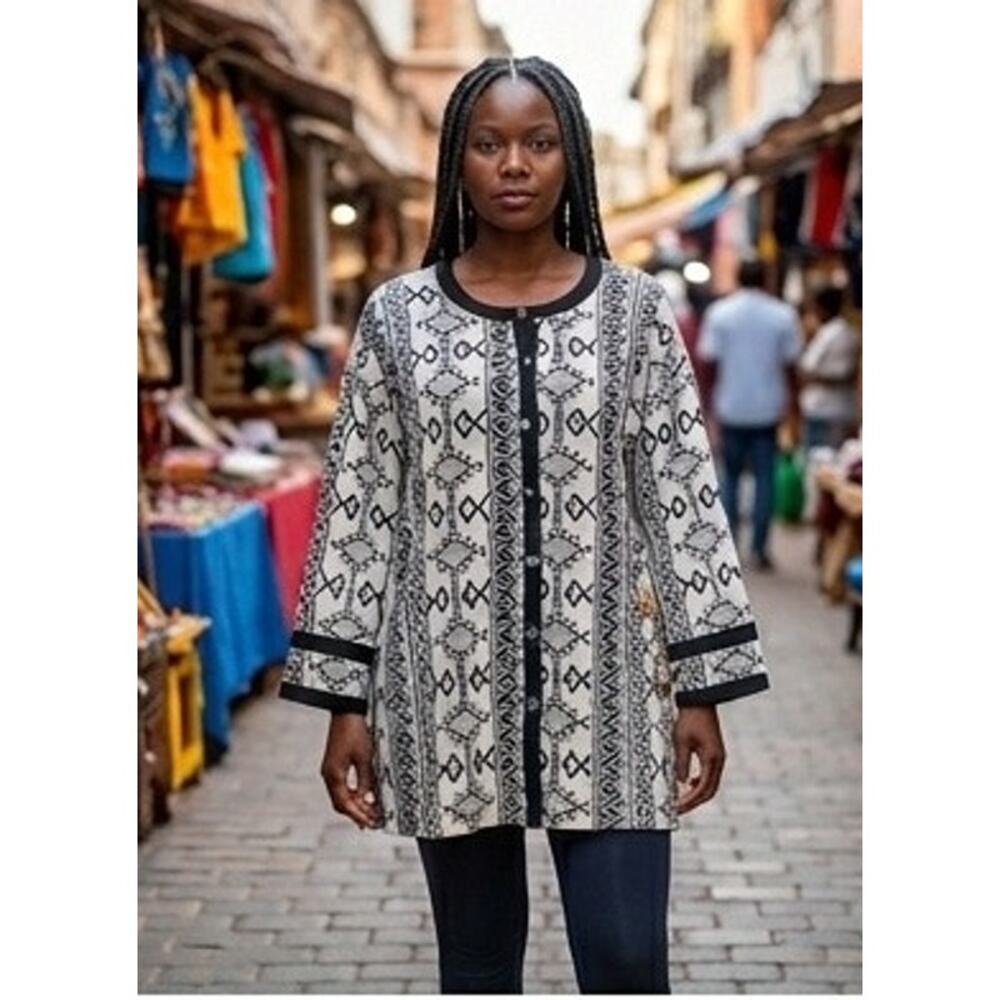 Meetu Magic Woven African-style Poncho/Jacket/Cardigan